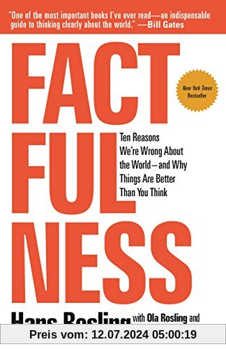 Factfulness: Ten Reasons We're Wrong about the World--And Why Things Are Better Than You Think