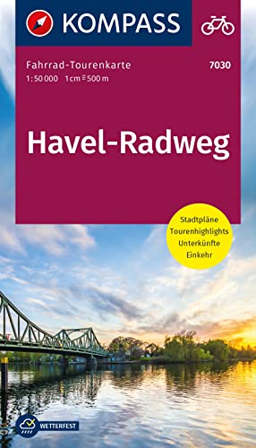 KOMPASS Fahrrad-Tourenkarte Havel-Radweg 1:50.000: Leporello Karte, reiß- und wetterfest von KOMPASS-KARTEN