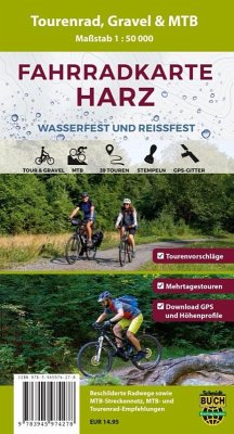 Fahrradkarte Harz von Schmidt-Buch-Verlag, Wernigerode