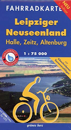 Fahrradkarte Leipziger Neuseenland: Mit UTM-Gitter für GPS. Maßstab 1:75.000. Wasser- und reißfest. (Fahrradkarten)
