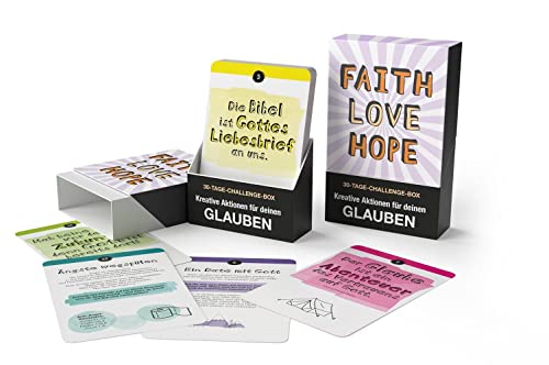 Faith, Love, Hope - 30-Tage-Challenge-Box: Kreative Aktionen für deinen Glauben von Gerth Medien GmbH