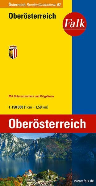 Falk Bundesländerkarte Österreich Oberösterreich 1:150 000