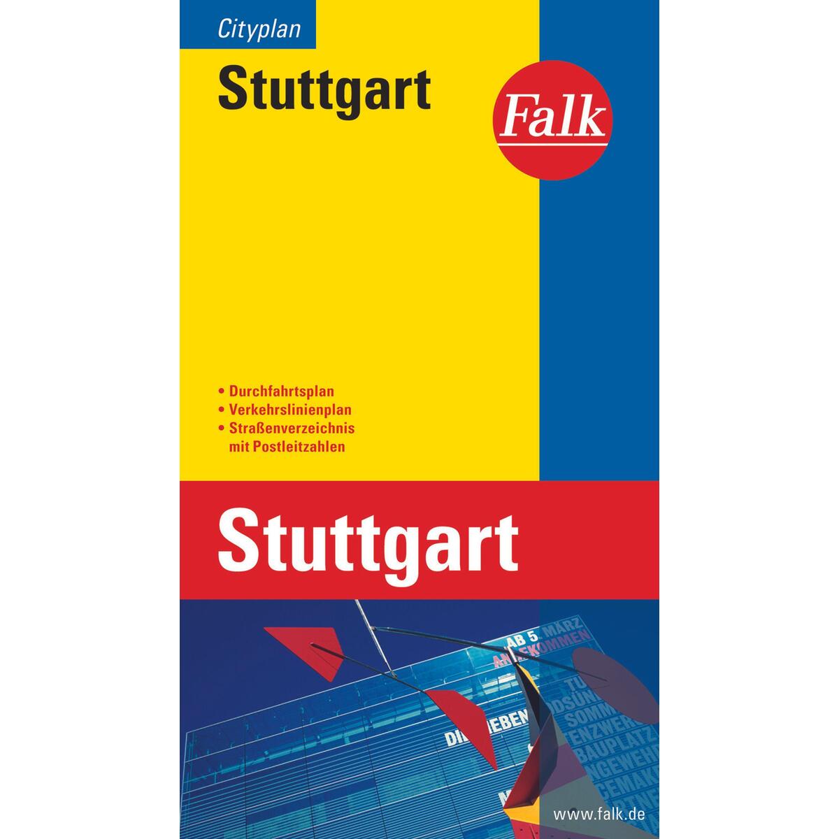 Falk Cityplan Stuttgart 1:20 000 von Falk-Verlag