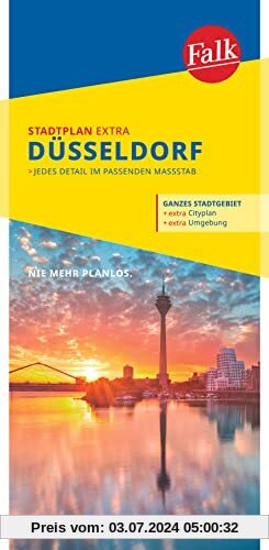 Falk Stadtplan Extra Düsseldorf 1:20 000: mit Ortsteilen von Erkrath, Hilden, Meerbusch, Neuss, Ratingen (Falk Stadtplan Extra Standardfaltung - Deutschland)