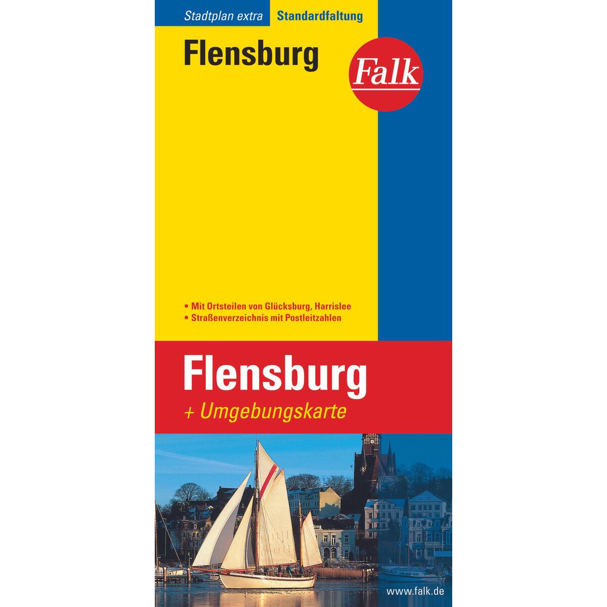 Falk Stadtplan Extra Flensburg 1:16 500 von Falk-Verlag