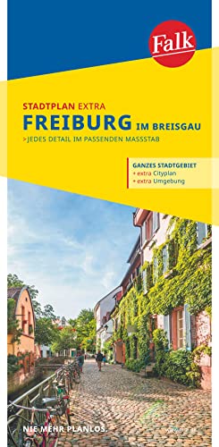 Falk Stadtplan Extra Freiburg 1:17.500: mit Ortsteilen von Bad Krozingen, Bötzingen, Denzlingen, Gottenheim, Gundelfingen, Kirchzarten, March, Merdingen, Schallstadt, Umkirch von FALK, OSTFILDERN