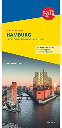 Falk Stadtplan Extra Hamburg 1:22.500: mit Ortsteilen von Ahrensburg, Neu Wulmstorf, Oststeinbek, Pinneberg, von FALK, OSTFILDERN
