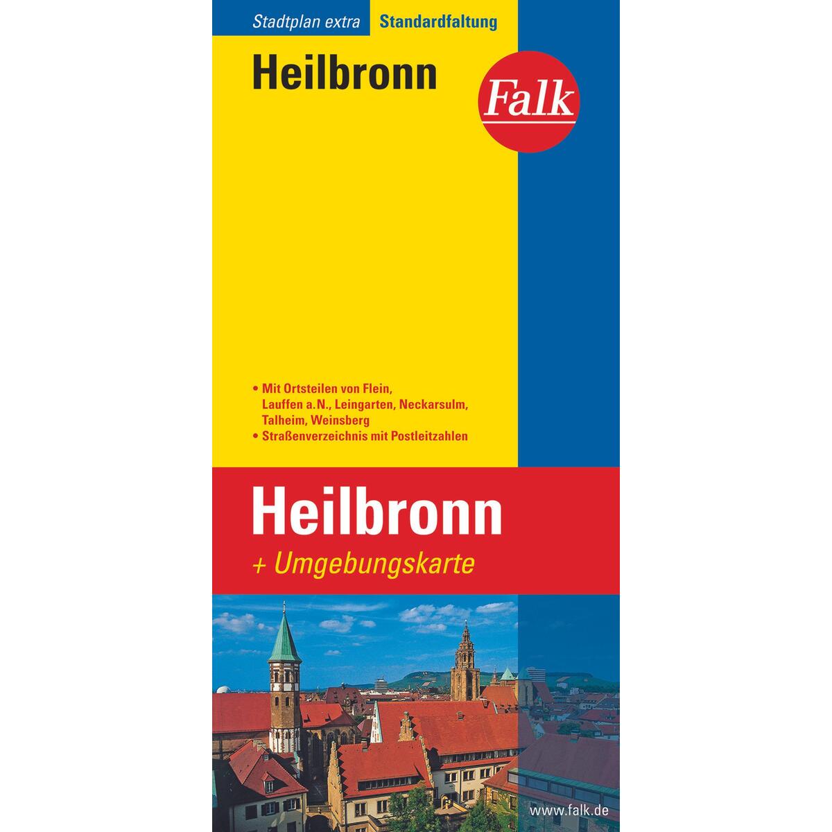 Falk Stadtplan Extra Heilbronn 1:20 000 von Falk-Verlag