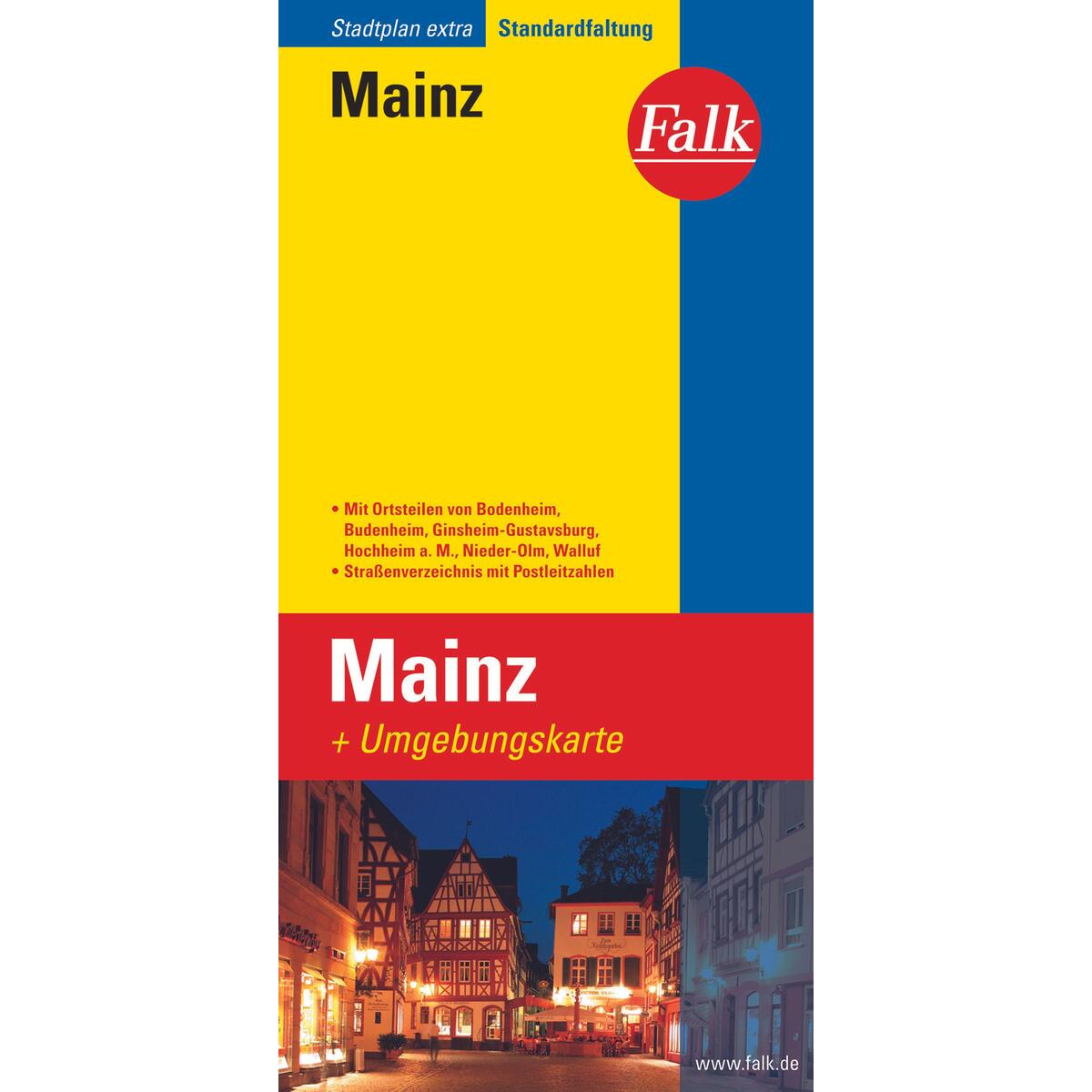 Falk Stadtplan Extra Mainz 1:17 500 von Falk-Verlag