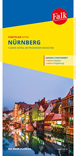 Falk Stadtplan Extra Nürnberg 1:20.000: mit Ortsteilen von Feucht, Fürth, Heroldsberg, Oberasbach, Röthenbach a. d. P., von FALK, OSTFILDERN