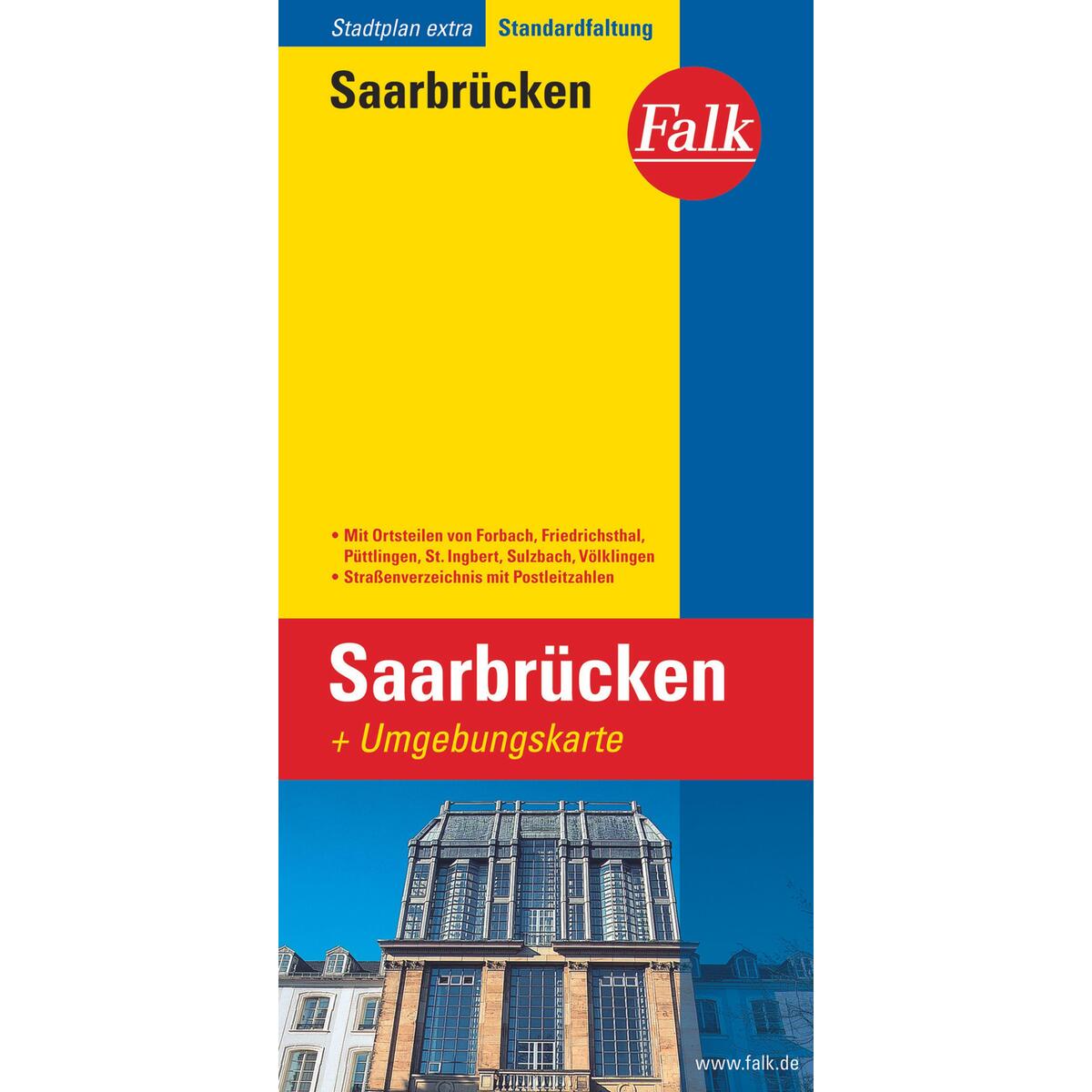 Falk Stadtplan Extra Saarbrücken 1:20 000 von Falk-Verlag