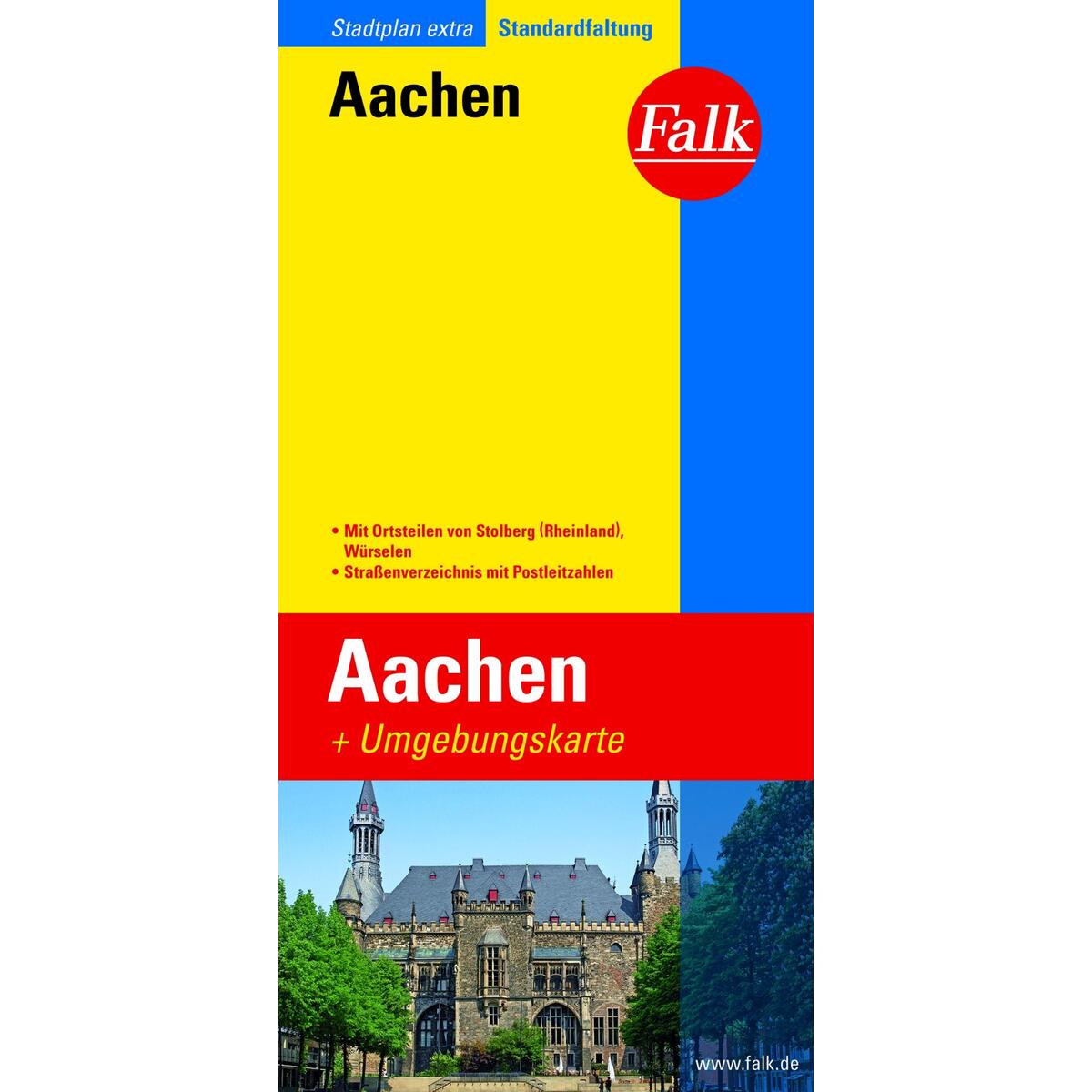 Falk Stadtplan Extra Standardfaltung Aachen 1:19 500 von Falk-Verlag