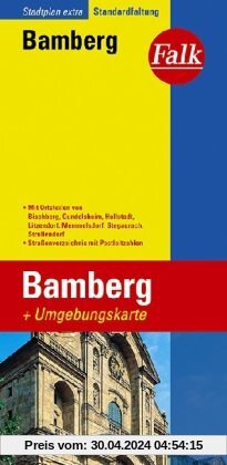 Falk Stadtplan Extra Standardfaltung Bamberg