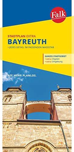 Falk Stadtplan Extra Bayreuth 1:15.000: mit Ortsteilen von Blindlach, Eckersdorf