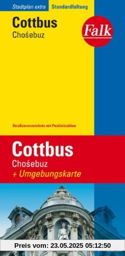 Falk Stadtplan Extra Standardfaltung Cottbus