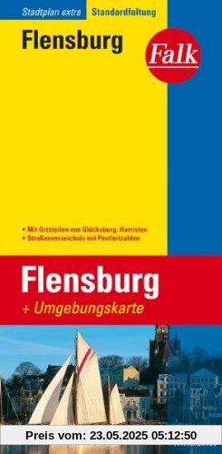 Falk Stadtplan Extra Standardfaltung Flensburg