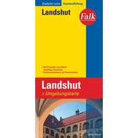Falk Stadtplan Extra Standardfaltung Landshut 1 : 17 500