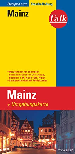 Falk Stadtplan Extra Standardfaltung Mainz