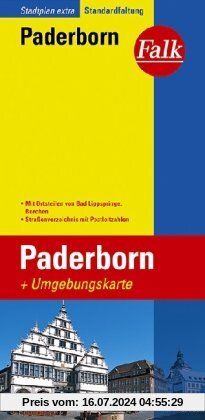 Falk Stadtplan Extra Standardfaltung Paderborn