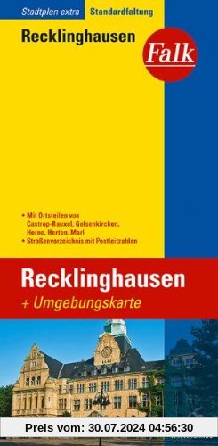 Falk Stadtplan Extra Standardfaltung Recklinghausen