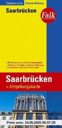 Falk Stadtplan Extra Standardfaltung Saarbrücken Falk Stadtplan Extra Standardfaltung Saarbrücken