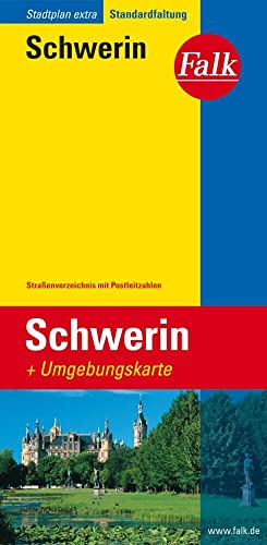 Falk Stadtplan Extra Standardfaltung Schwerin