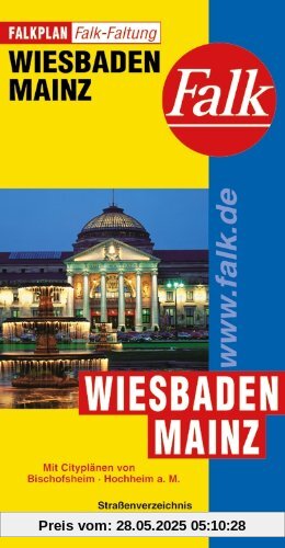 Falkplan Falk-Faltung Wiesbaden / Mainz