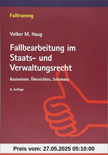 Fallbearbeitung im Staats- und Verwaltungsrecht: Basiswissen, Übersichten, Schemata (Falltraining)