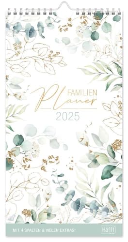 Familienplaner 2025 Kompakt [Blattgold] 4-spaltig 12 Monate von Häfft
