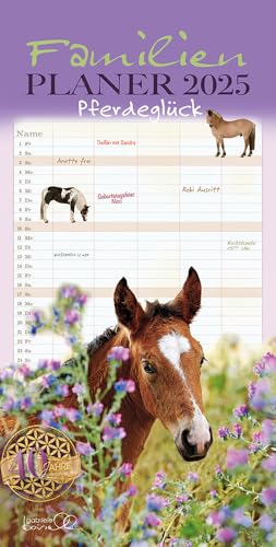 Familienplaner Pferd 2025: Terminplaner mit Pferdefotos von Edition Boiselle
