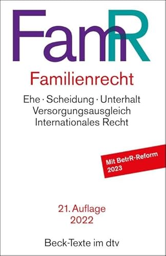 Familienrecht (Beck-Texte im dtv) von dtv Verlagsgesellschaft