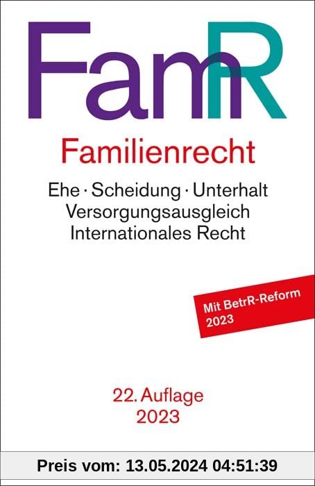 Familienrecht: Rechtsstand: 1. Januar 2023 (Beck-Texte im dtv)