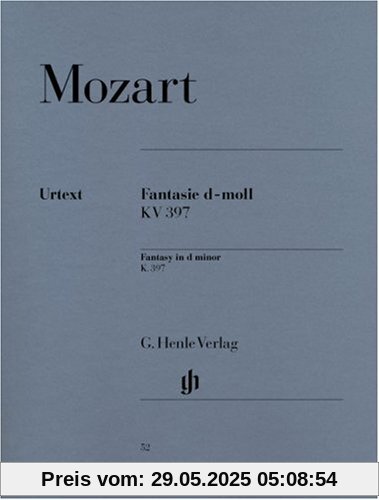 Fantasie d-Moll KV 397 (385g). Klavier