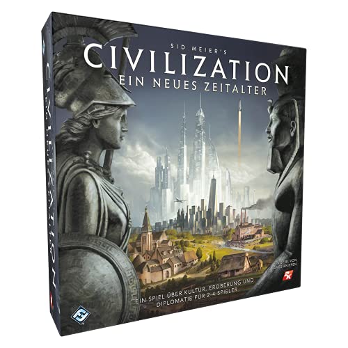 Fantasy Flight Games, Civilization: Ein neues Zeitalter, Grundspiel, Expertenspiel, Brettspiel, 2-4 Spieler, Ab 14+ Jahren, 120+ Minuten, Deutsch