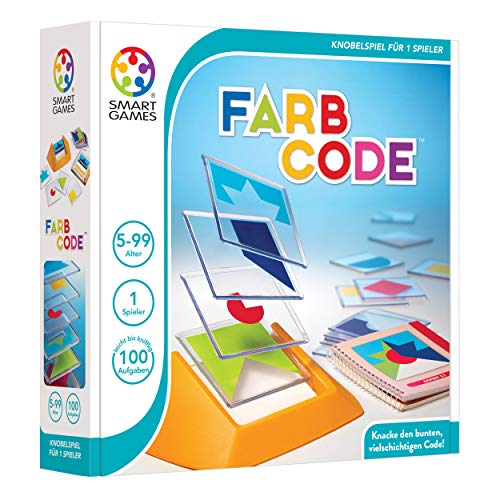 Farbcode: Holz gametray, mit 18 durchsichtigen Teilen, Booklet mit 100 Herausforderungen und Lösungen