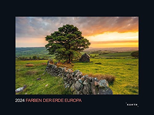 Farben der Erde Europa - KUNTH Wandkalender 2024: Hochwertiger, bildstarker Kalender mit Spiralbindung im Großformat (KUNTH Wandkalender Black Edition 60 x 45 cm)