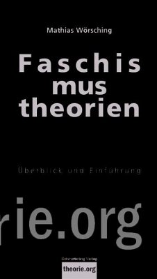 Faschismustheorien von Schmetterling Verlag