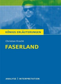 Faserland Textanalyse und Interpretation zu Christian Kracht von Bange