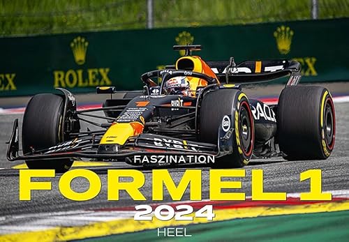 Faszination Formel 1 Kalender 2024: Wandkalender F1 Rennssport FIA Grand Prix Automobilsport von Heel