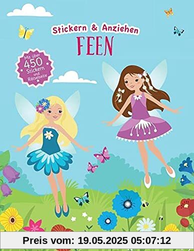 Feen (Anziehpuppen, Anziehpuppen-Sticker): Stickern und Anziehen, mit über 450 Stickern und Rätselseite