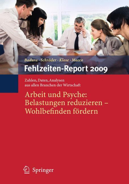 Fehlzeiten-Report 2009 von Springer Berlin Heidelberg