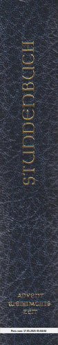 Feier des Stundengebetes - Ausgabe S. (ohne Einsteckvorrichtung und ohne Lektionar-Faszikel): Stundenbuch - Die Feier d. Stundengebetes - Für d. kath. ... Bd. 1. Advent und Weihnachtszeit