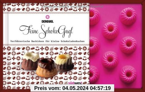 Feine SchokoGugl-Set: Verführerische Backideen für kleine Schokoladenkuchen. Buch mit Backform für 18 Gugl
