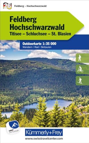 Kümmerly+Frey Outdoorkarte Deutschland 26 Feldberg, Hochschwarzwald 1:35.000: Mit Titisee, Schluchsee und St. Blasien. Touren für Wanderer, Biker und mehr! Free Download