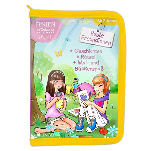 Ferienspaß total! - Beste Freundinnen: Geschichten, Rätsel, Mal- und Stickerspaß in einem Set für Kinder ab 7 Jahren Ferienspaß total! - Beste Freundinnen: Geschichten, Rätsel, Mal- und Stickerspaß in einem Set für Kinder ab 7 Jahren