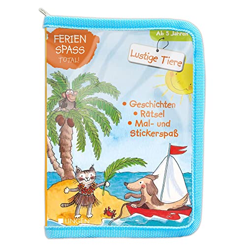 Ferienspaß total! - Lustige Tiere: Geschichten, Rätsel, Mal- und Stickerspaß in einem Set für Kinder ab 5 Jahren Ferienspaß total! - Lustige Tiere: Geschichten, Rätsel, Mal- und Stickerspaß in einem Set für Kinder ab 5 Jahren