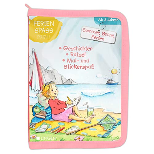 Ferienspaß total! - Sommer, Sonne, Ferien: Geschichten, Rätsel, Mal- und Stickerspaß in einem Set für Kinder ab 5 Jahren Ferienspaß total! - Sommer, Sonne, Ferien: Geschichten, Rätsel, Mal- und Stickerspaß in einem Set für Kinder ab 5 Jahren