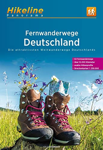 Fernwanderwege Deutschland: Die attraktivsten Weitwanderwege Deutschlands 63 Fernwanderwege, über 12.200 Kilometer, exakte Höhenprofile, Streckenkarten 1:250.000 (bikeline Panorama)