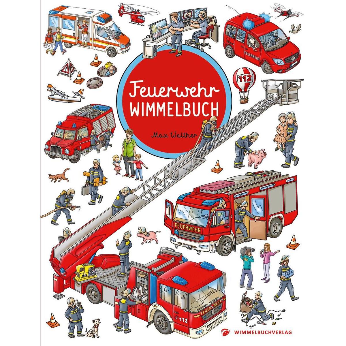 Feuerwehr Wimmelbuch - Das große Bilderbuch ab 2 Jahre von Adrian Wimmelbuchverlag
