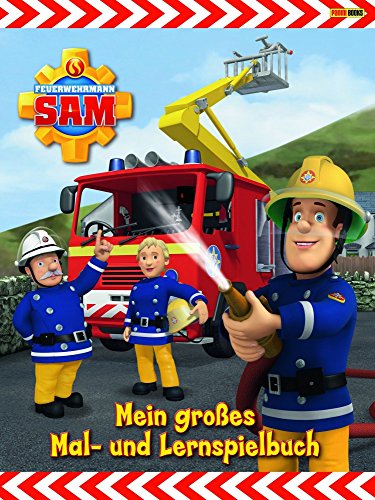 Feuerwehrmann Sam Malbuch: Mein großes Mal- und Lernspielbuch von Panini